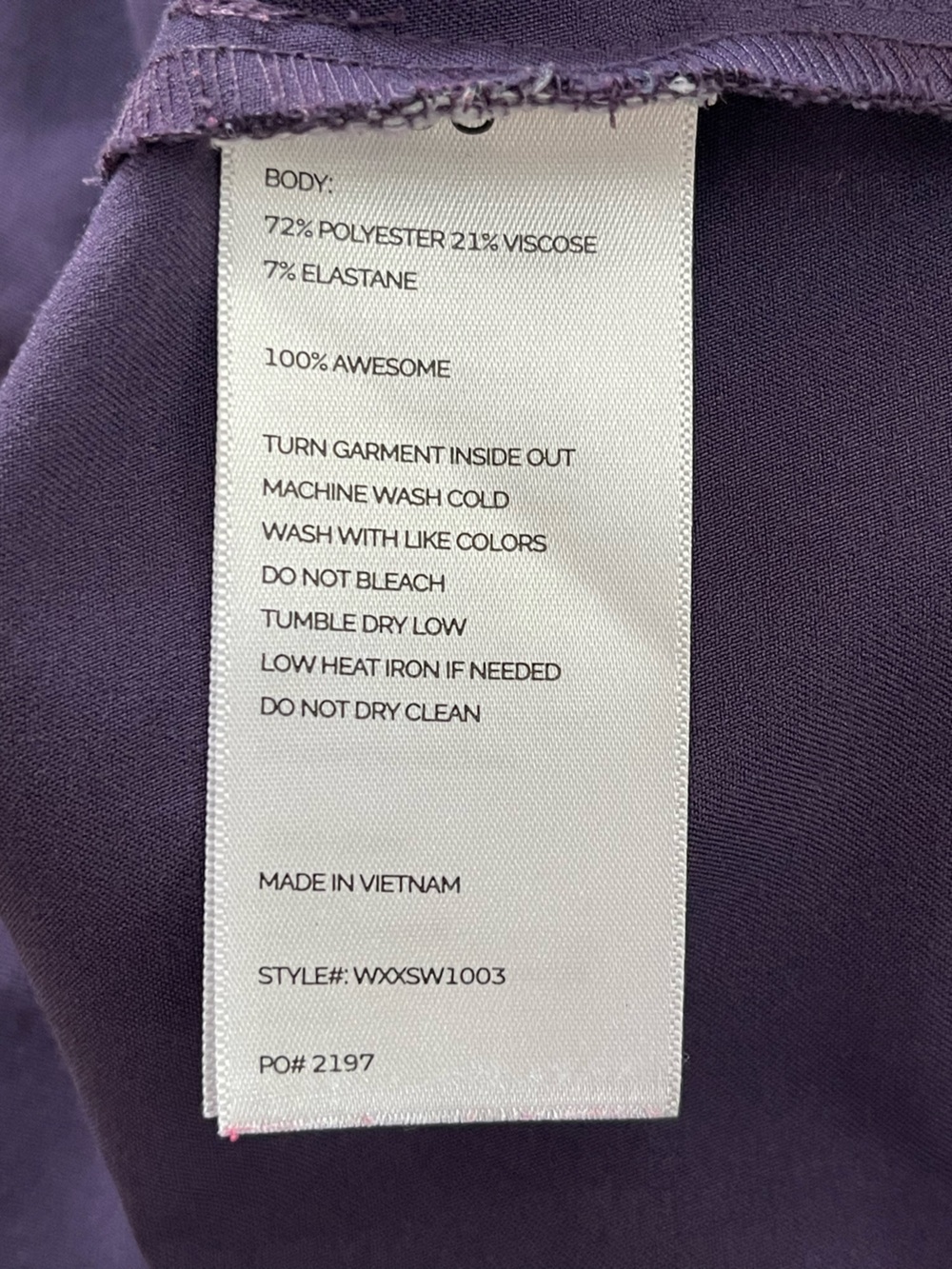 FIGS Purple Scrub Set XXS Rafaela oversized Top and XXS petite Jogger Pants - Picture 12 of 15